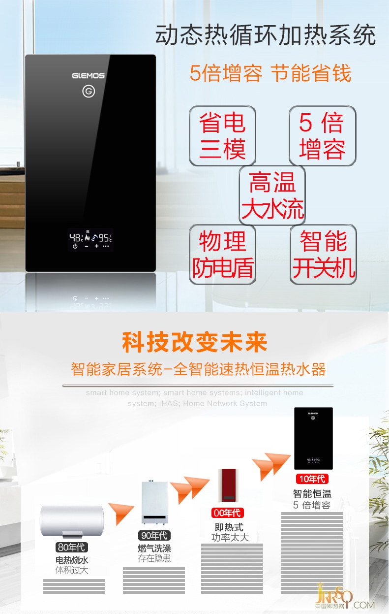GlEMOS/格林姆斯GS9-55B速熱電熱水器 報價3580元
